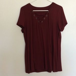 Women's criss cross front